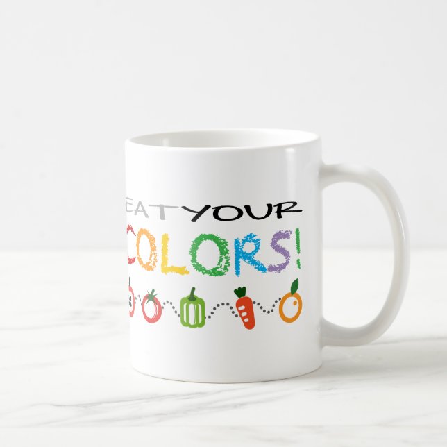 Taza De Café ¡Coma sus colores! (Derecha)