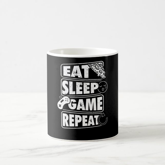 Taza De Café Coma un juego de sueño de repetición de juegos de  (Centro)