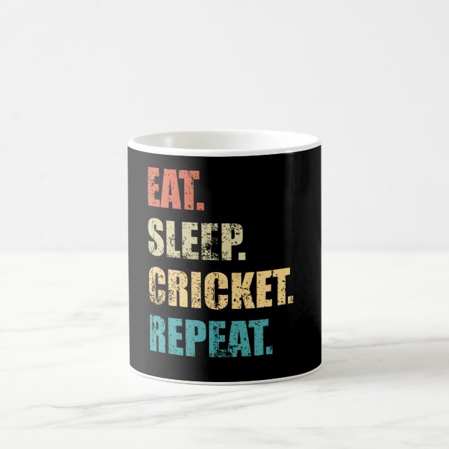 Taza De Café Coma una repetición del críquet dormido. (Centro)