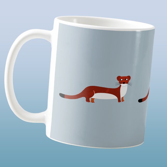 Taza De Café Comadreja linda (Subido por el creador)