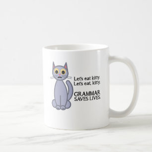 Taza De Café Comamos el gatito