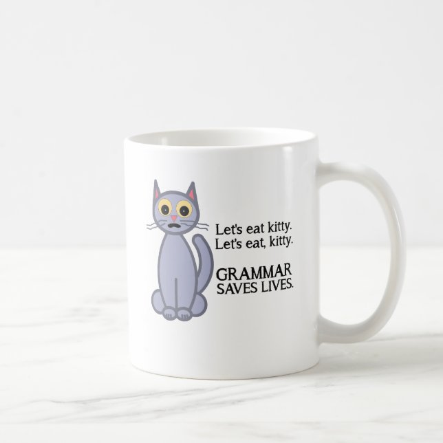 Taza De Café Comamos el gatito (Derecha)