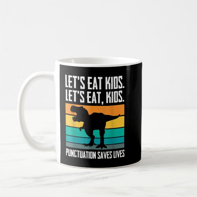 Taza De Café Comamos la puntuación de niños salvamos vidas grac (Izquierda)