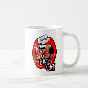 Taza De Café ¡Coman al gato!
