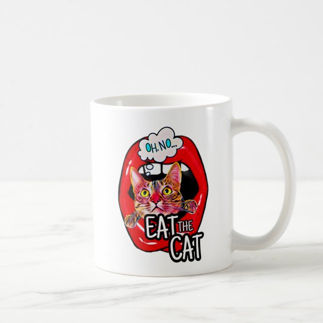 Taza De Café ¡Coman al gato! (Derecha)