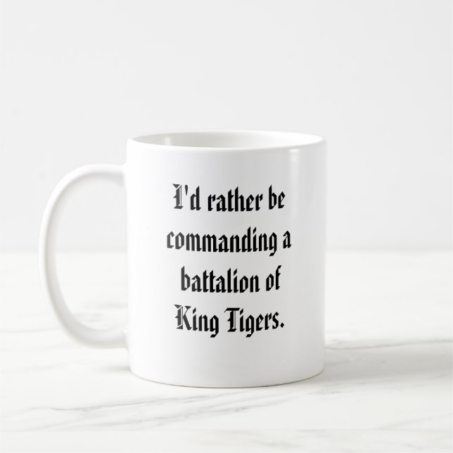 Taza De Café Comandante del batallón - rey Tiger (Izquierda)