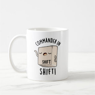 Taza De Café Comandante En Camisas Graciosa Pun De Teclado