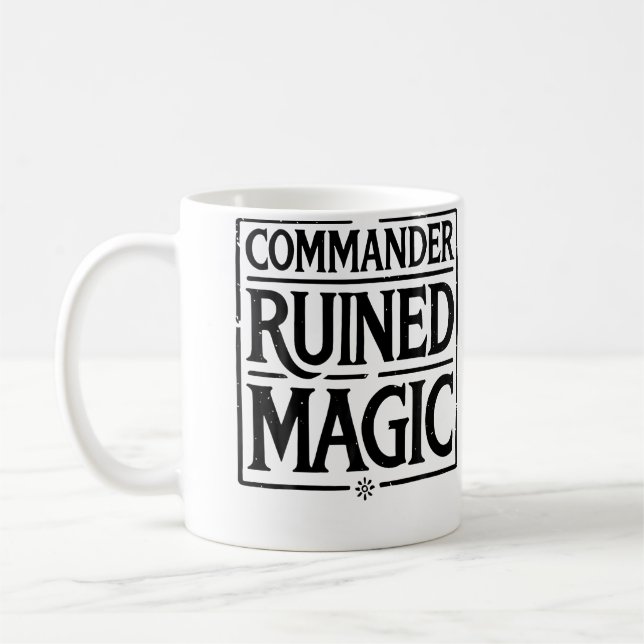 Taza De Café Comandante Magia Arruinada (Izquierda)