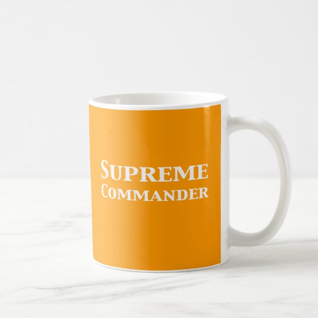 Taza De Café Comandante supremo regalos (Derecha)