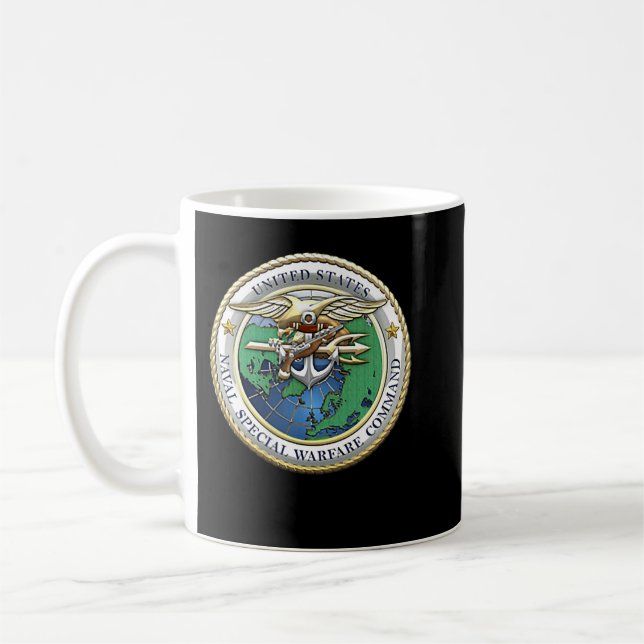 Taza De Café Comando de guerra especial de la Armada de los Est (Izquierda)