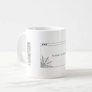 Taza De Café Comando de Unix "alias" divertido