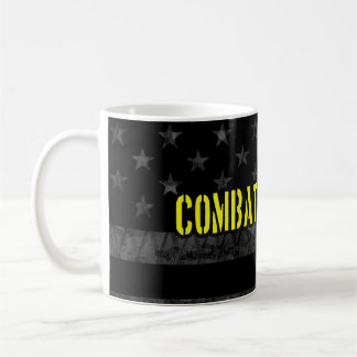 Taza De Café Combat Engineer Subdued American Flag