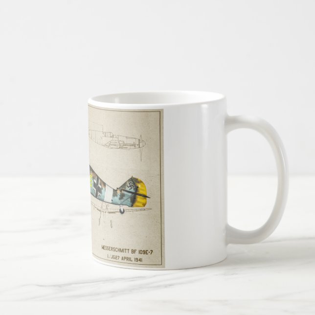 Taza De Café Combatiente Bf109 (Derecha)