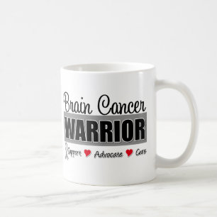 Taza De Café Combatiente del guerrero del cáncer de cerebro