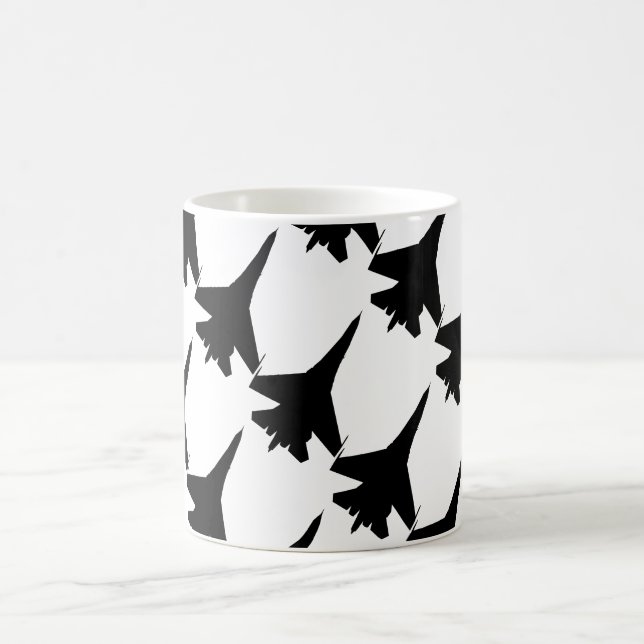 Taza De Café Combatiente del vuelo F-16 (Centro)