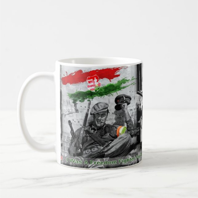 Taza De Café Combatiente húngaro el 1956% el pipe% (Izquierda)