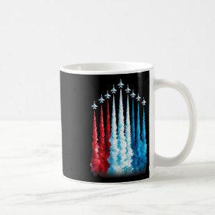 Taza De Café Combatiente Jets Bandera Estadounidense Para El 4