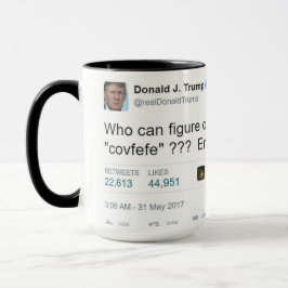 TAZA de CAFÉ COMBINADA de COVFEFE 15OZ POR ZAZZ_IT