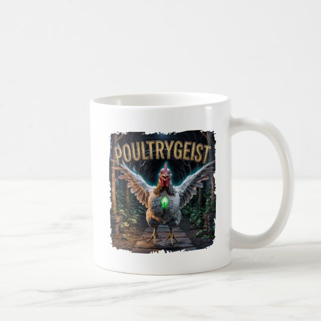 Taza De Café Combo Fotográfico de Poultrygeist Funny (Derecha)
