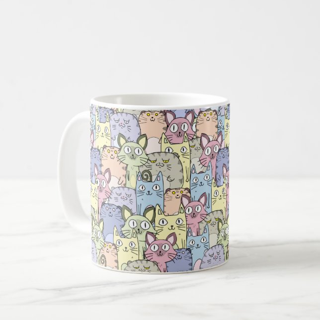 Taza De Café Combo Mug - Crazy Cat Lady (Anverso izquierdo)