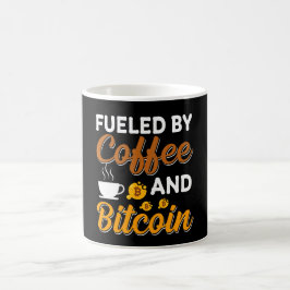 TAZA DE CAFÉ COMBUSTIBLE CON CAFÉ Y CAFÉ DE BITCOIN