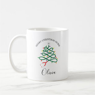 Taza De Café Combustible de enfermera - Navidades Personalizado