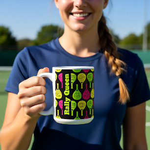 Taza De Café Combustible de la concentración de Padel Neon