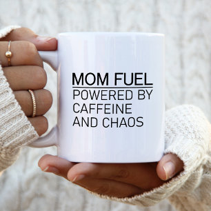 Taza De Café Combustible de Mamá Potenciado por Cafeína y Caos
