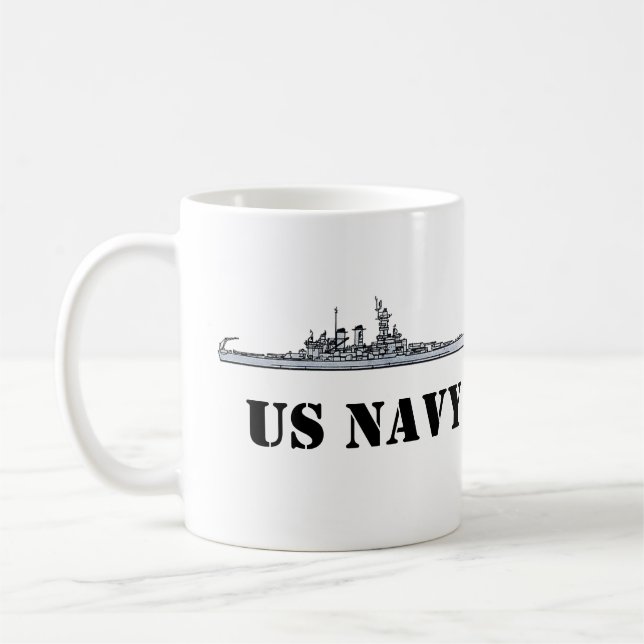 TAZA DE CAFÉ COMBUSTIBLE NAVY ESTADOUNIDENSE PARA LA FLOTA (Izquierda)