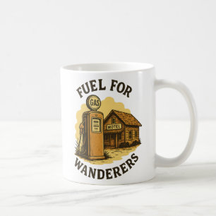 Taza De Café Combustible para el arte de la bomba de gas retro