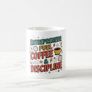 Taza De Café Combustible para Emprendedores Café y Disciplina M