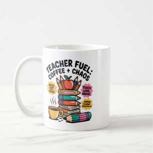 Taza De Café Combustible para maestros café caos divertido Ck c