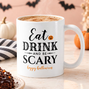 Taza De Café Come Bebamos y Seamos Aterciopelados Feliz Hallowe