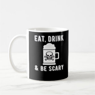 Taza De Café Come Bebe Y Sé Espantoso Cerveza De Halloween Vint