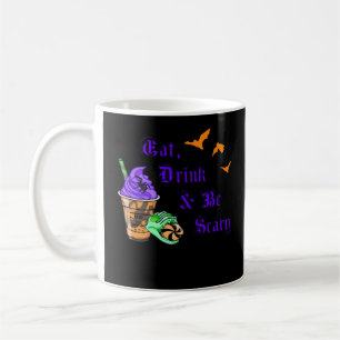Taza De Café Come Bebe Y Sé Espantoso Halloween Mínimo Limpio