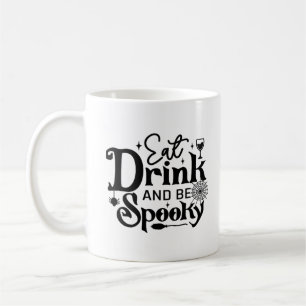 Taza De Café Come Bebe Y Sé Espeluznante Clásico Retro