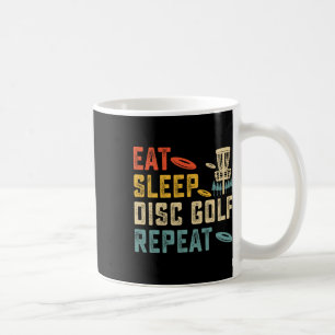Taza De Café Come Disc Golf Duerme Repite 