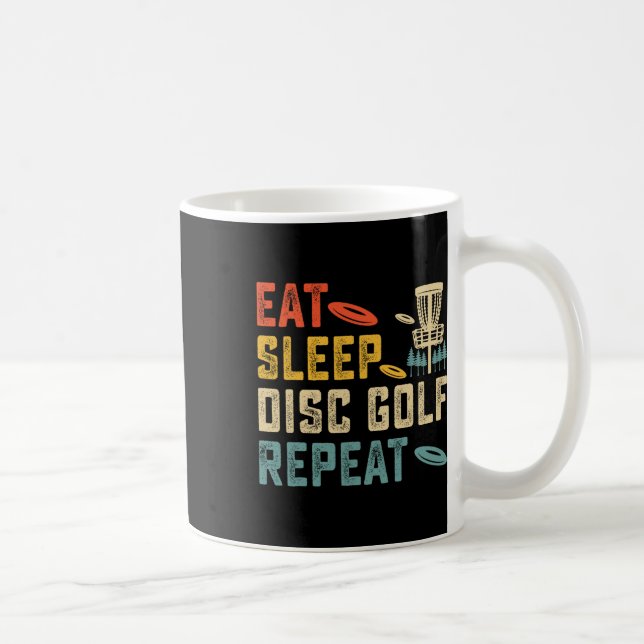 Taza De Café Come Disc Golf Duerme Repite  (Derecha)