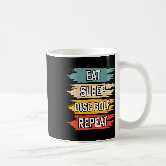 Taza De Café Come Disc Golf Duerme Repite _2  (Derecha)