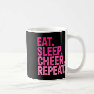 Taza De Café Come Dormir Aplaudir Repetir Porristas Para Niñas 