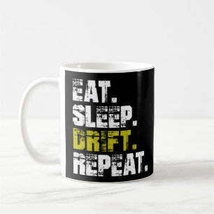 Taza De Café Come Dormir Derrapar Repetir - Divertido Derrapar
