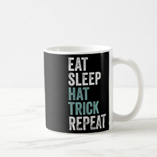 Taza De Café Come Dormir Hat Trick Repetir Divertido Fútbol Hoc