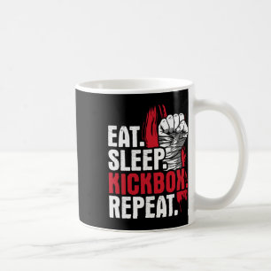 Taza De Café Come Dormir Kickbox Repetir - Artes Marciales de K