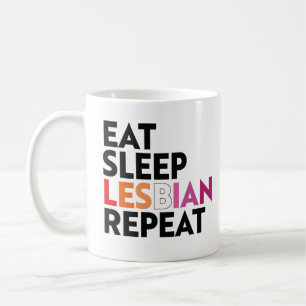 Taza De Café Come Dormir Lesbiana Repetir