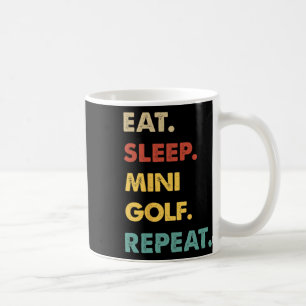 Taza De Café Come Dormir Minigolf Repetir Divertido Amante del