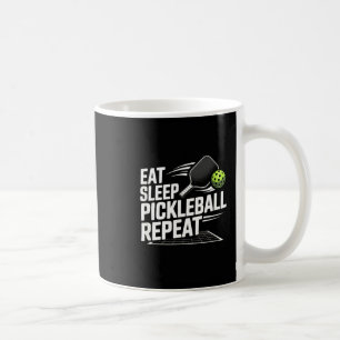 Taza De Café Come dormir pickleball repetir jugador divertido 