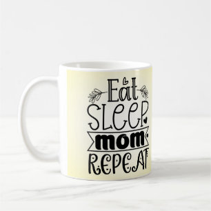 Taza de café Come Duerme Mamá Repite