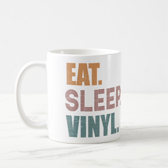 Taza De Café Come. Duerme. Vinyl. (Izquierda)
