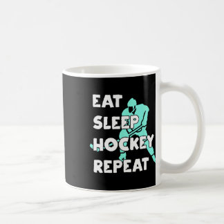 Taza De Café Come Hockey Dormir Repetir Camiseta Divertida de J