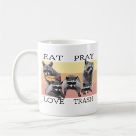 TAZA DE CAFÉ COME LA BASURA DE AMOR DE ORACIONES